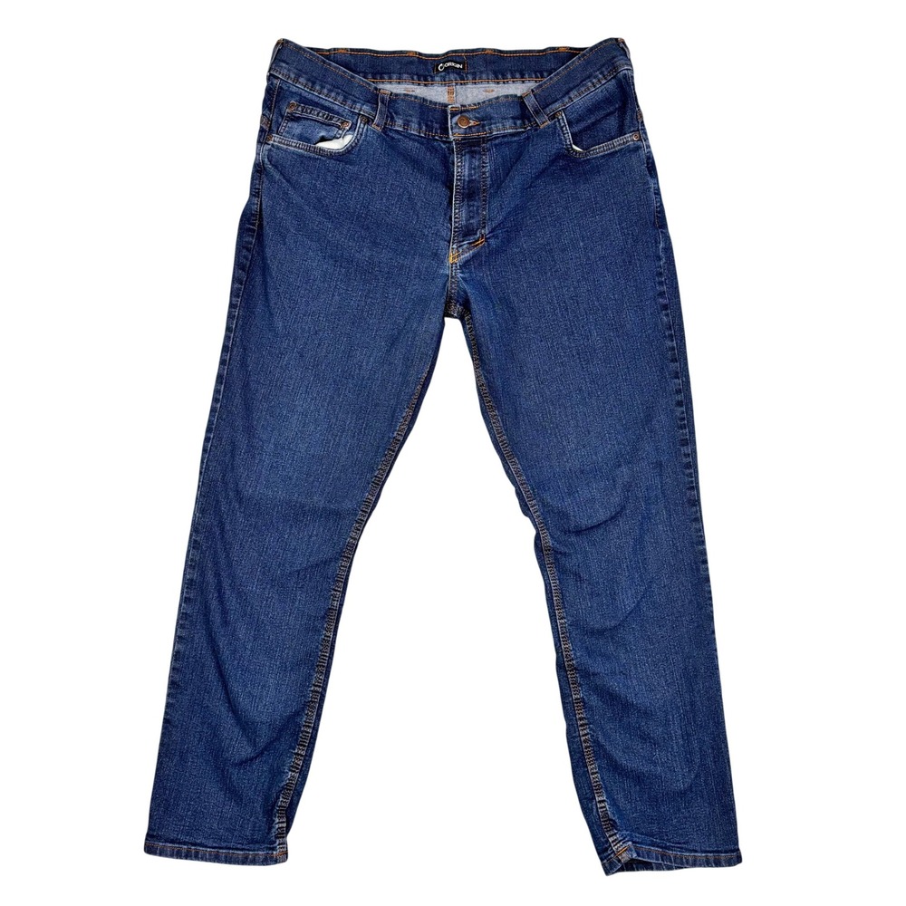 Origin USA Relaxed Fit Jeans Mens 38x32 Blue Dark Wash Made in USA 4546-01
